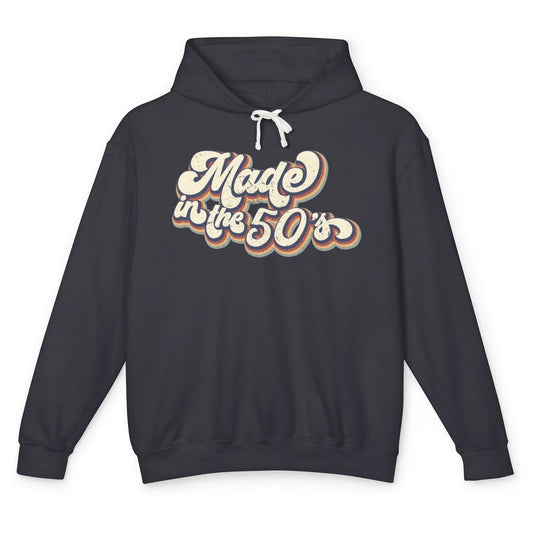 Retro Vintage Made In The 50's 1950s Born Birthday 50s Born Unisex Lightweight Hoodie