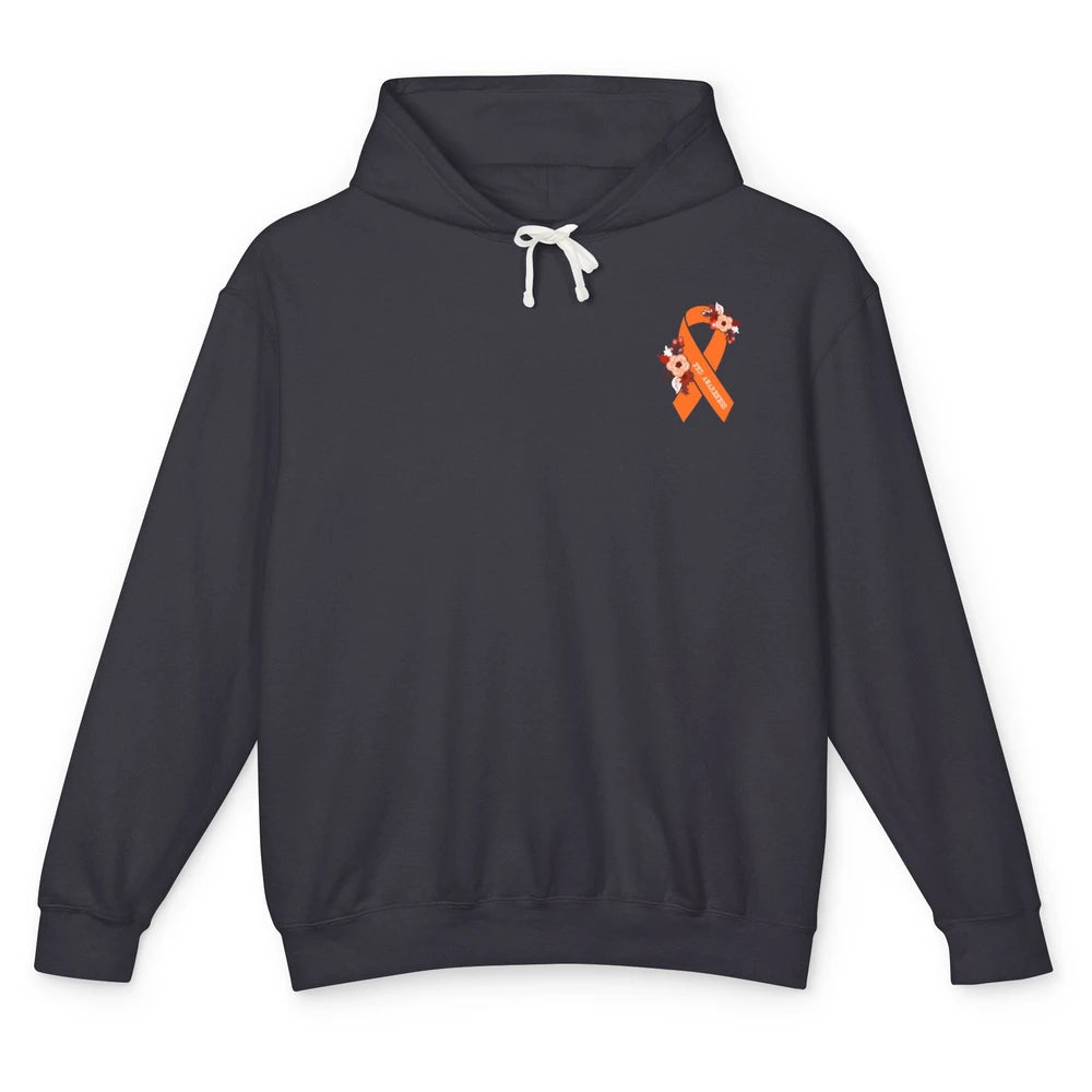 Functional Neurological Disorder Awareness FND Orange Ribbon Unisex Lightweight Hoodie