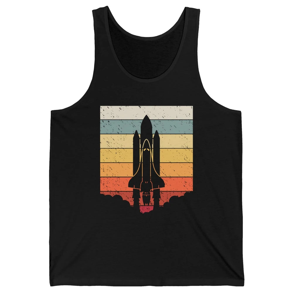 Vintage Astronaut Spaceship Spacecraft Spaceman Astrology Unisex Jersey Tank