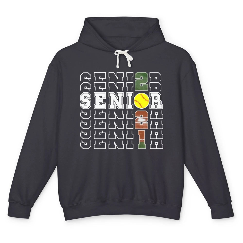 Graduation Class Senior 2021 Fast Pitch Softball Gifts Grad Unisex Lightweight Hoodie