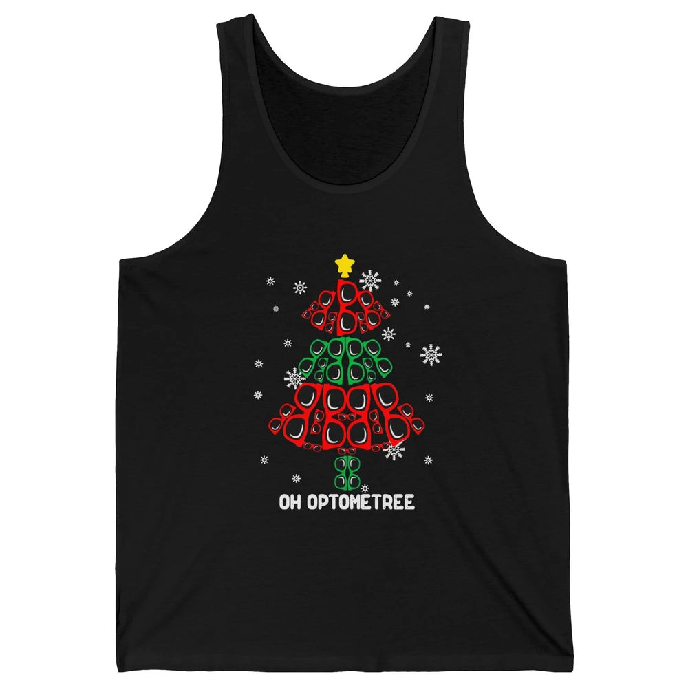 Glasses Christmas Tree Oh Optometree Optometry Optician Gift Unisex Jersey Tank