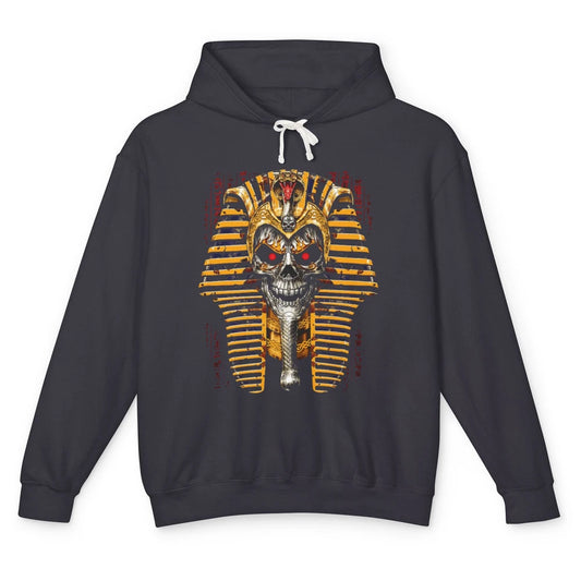 Ancient Egyptian Pyramid Skull King Tut Pharaoh Tutankhamun Unisex Lightweight Hoodie