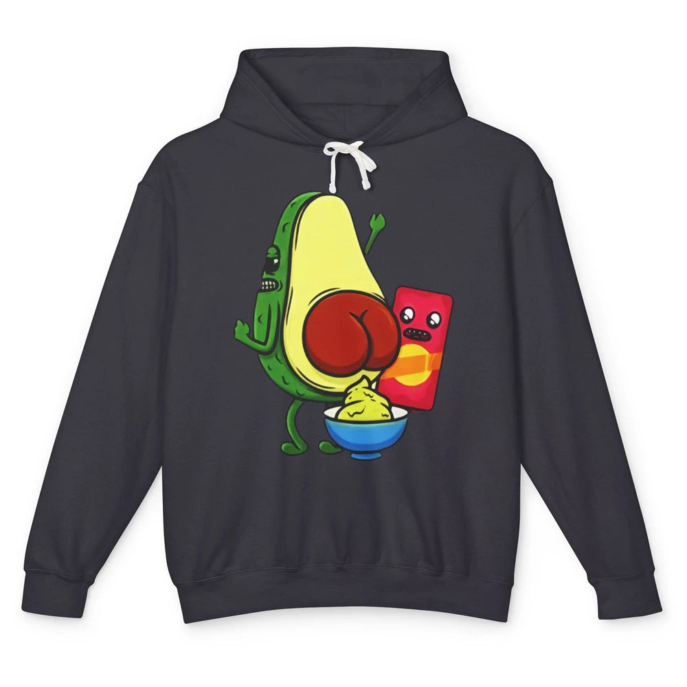 Funny Avocado Pun Wordplay Healthy Eating Habit Vegan Veggie Unisex Lightweight Hoodie