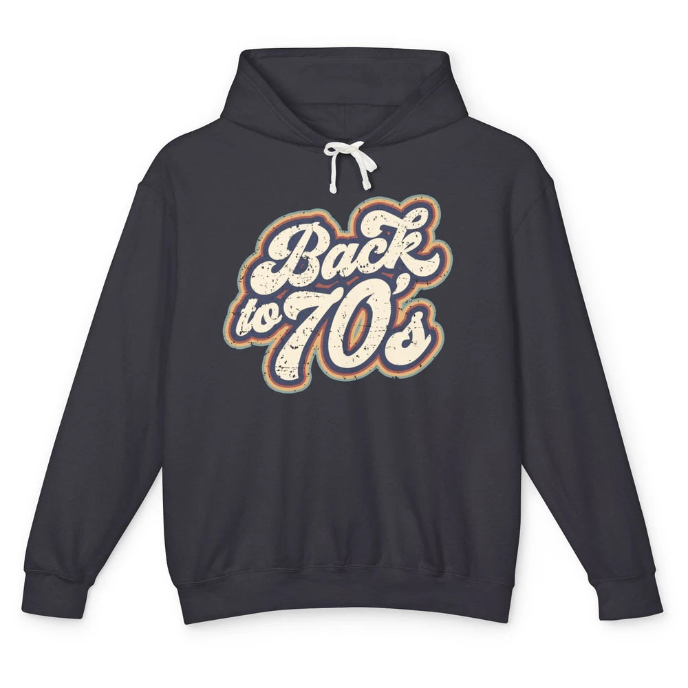 Vintage Made In The 70s Back To 1970s Born Birthday Day Gift Unisex Lightweight Hoodie