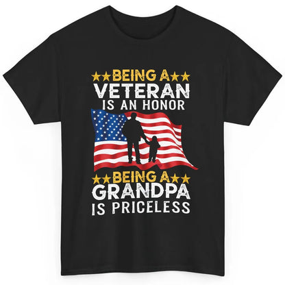 Being A Veteran Is An Honor Army Dad US Military Day Classic Unisex T-Shirt