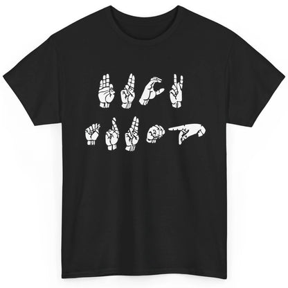 Anti Trump FCK Sign Language Sucks Vote Democrat Biden Classic Unisex T-Shirt