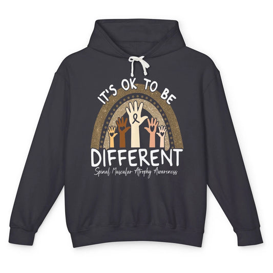 OK Be Different Rainbow Warrior Spinal Muscular Atrophy SMA Unisex Lightweight Hoodie