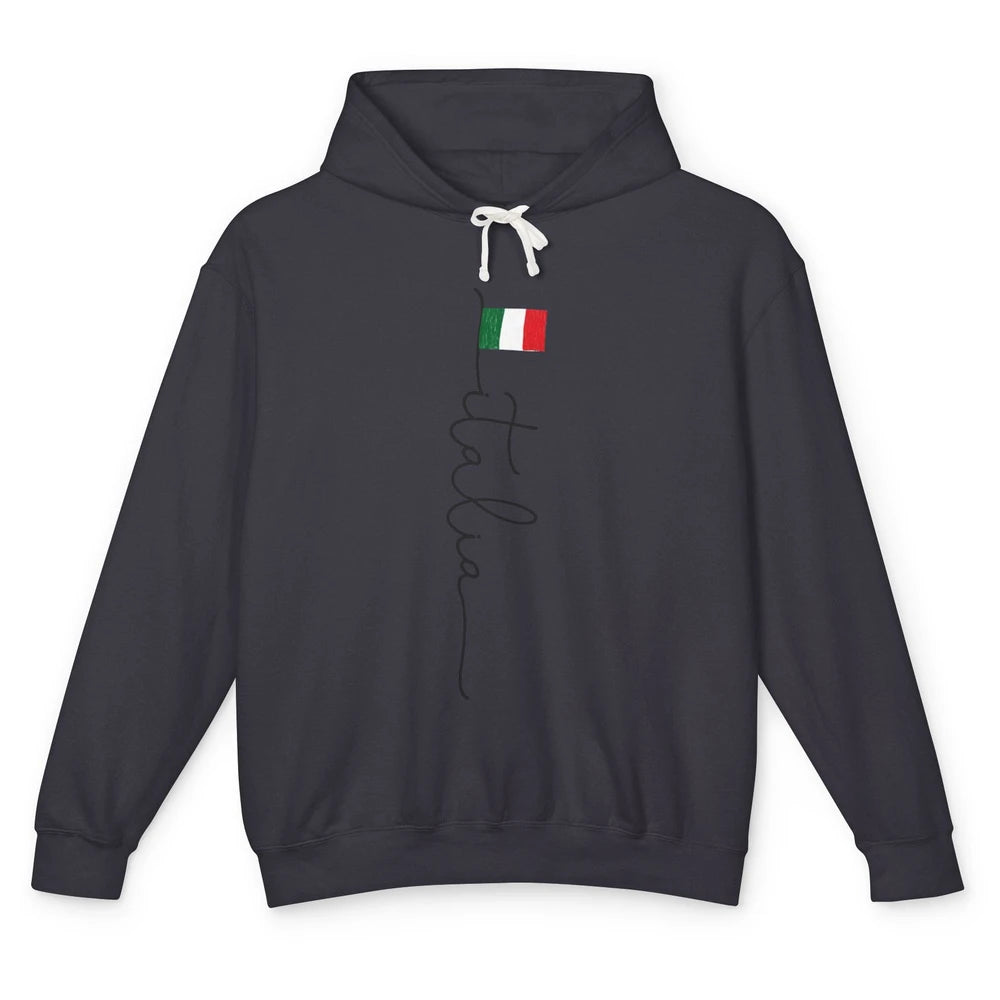 Italy Flag Italy Souvenir Gift Italian Rome Italy Lovers Unisex Lightweight Hoodie