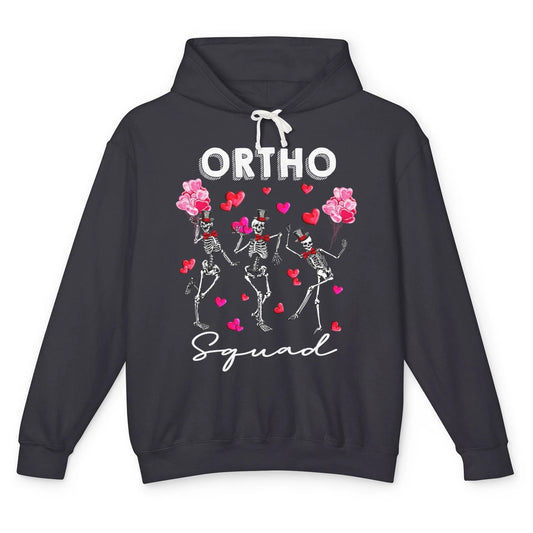 Ortho Nurse Valentine Skeleton Dancing Orthopedic Nursing Unisex Lightweight Hoodie