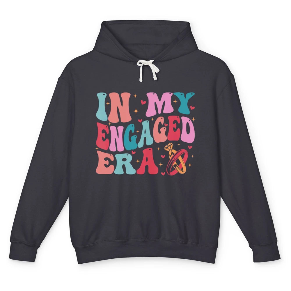 In My Engaged Era Boho Groovy Bridal Shower Party Wedding Unisex Lightweight Hoodie