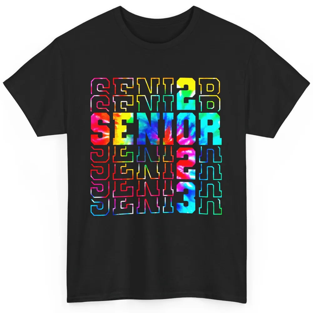 Tie Dye Senior 2023 Class Of 2023 Graduate Bachelor Gift Classic Unisex T-Shirt