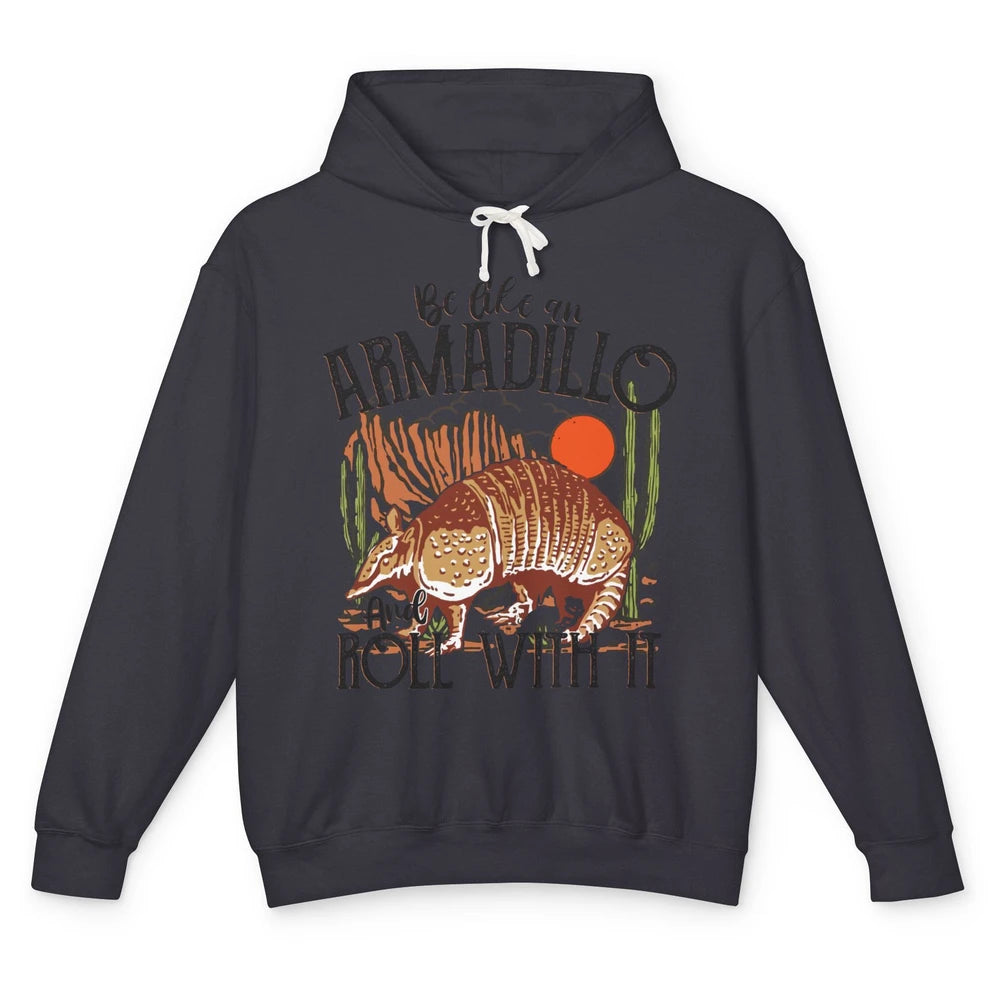 Leopard Be Like An Armadillo Roll With It Western Country Unisex Lightweight Hoodie