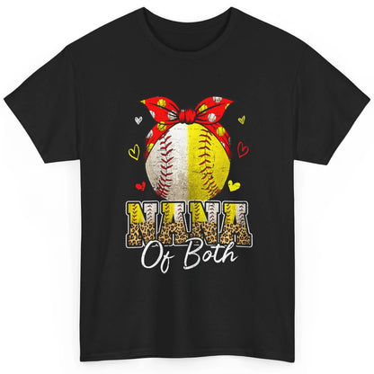 Women Baseball Softball Nana Of Both Mothers Day Sports Game Classic Unisex T-Shirt