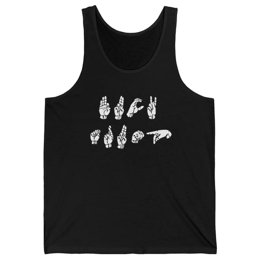 Anti Trump FCK Sign Language Sucks Vote Democrat Biden Unisex Jersey Tank