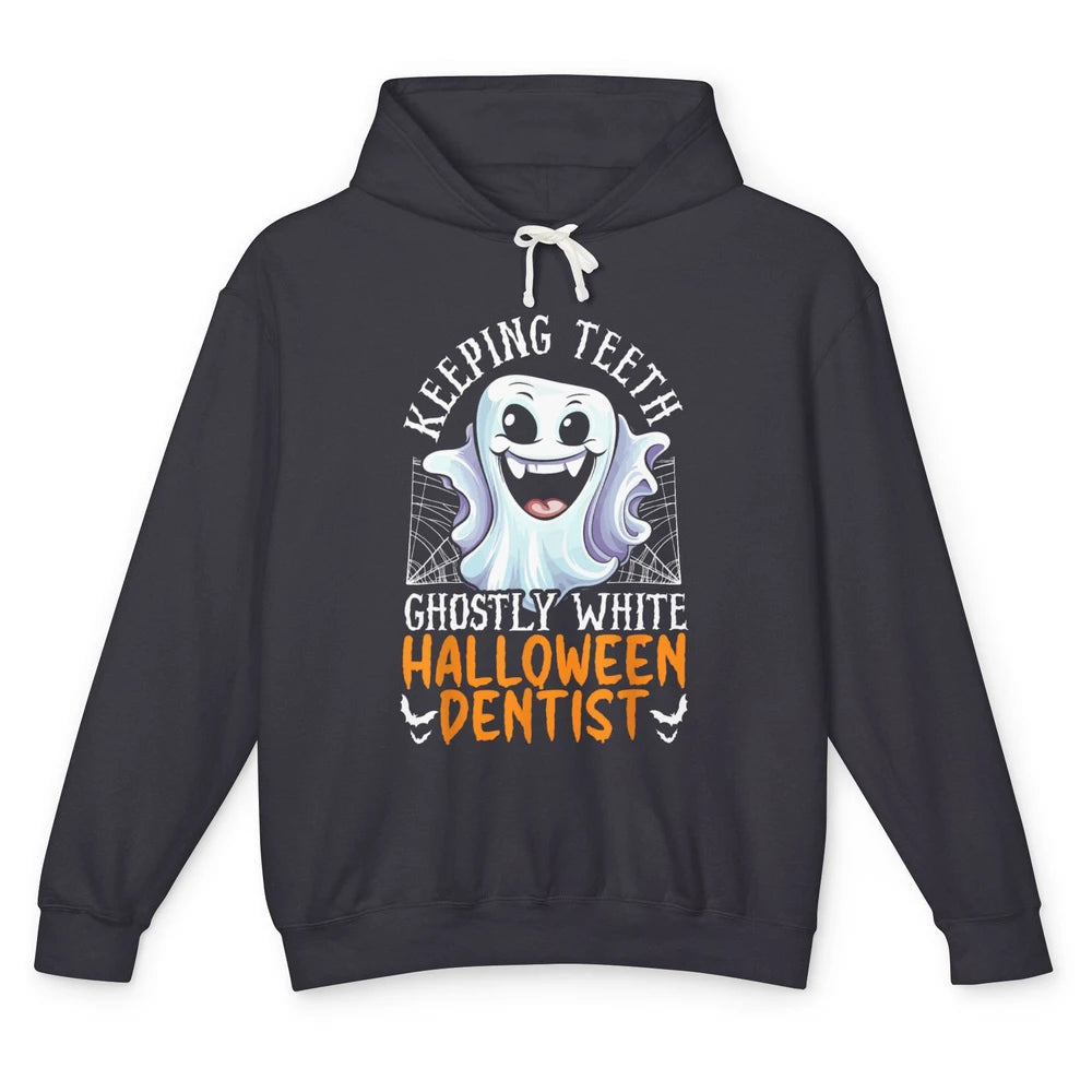 Dental Boo Crew Halloween Spooky Season Ghost Dentist Tooth Unisex Lightweight Hoodie