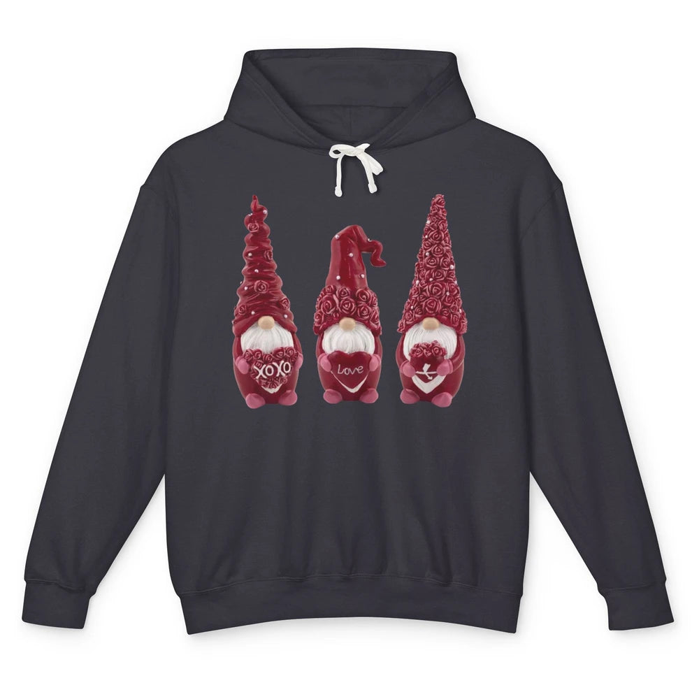 Pink Gnomes Love Valentines Loads Of Love Western Valentine Unisex Lightweight Hoodie