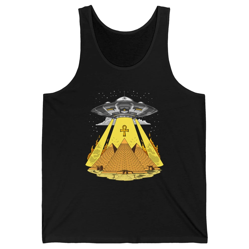 Ancient Egyptian Pyramids Alien Space Annunaki Conspiracy Unisex Jersey Tank