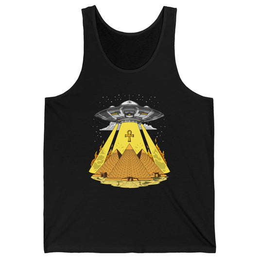 Ancient Egyptian Pyramids Alien Space Annunaki Conspiracy Unisex Jersey Tank