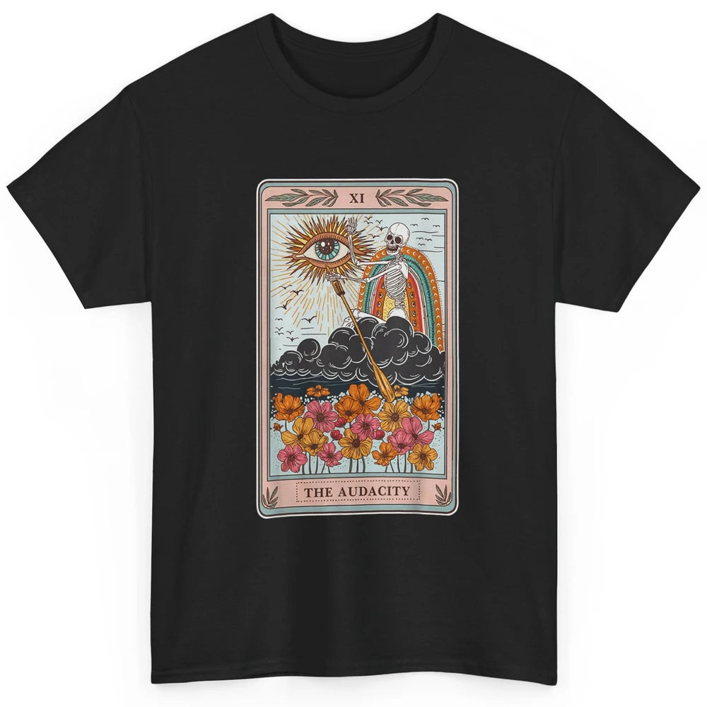 Tarot Card The Audacity Skeleton Mystical Eye Aesthetic Goth Classic Unisex T-Shirt