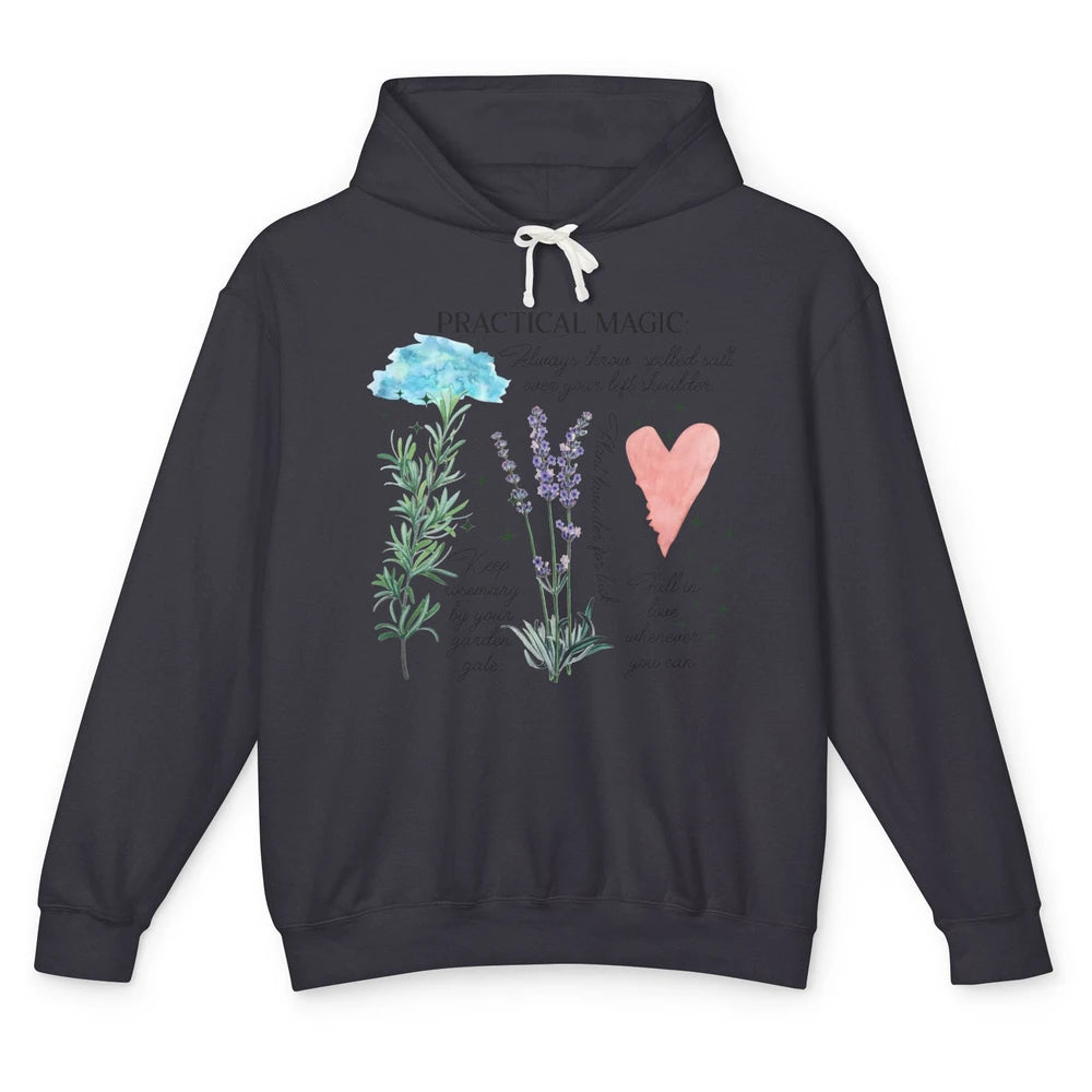 Practical Magic Witch Gardening Card Gardeners Plant Lovers Unisex Lightweight Hoodie