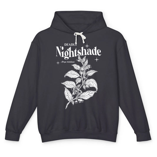 Deadly Nightshade Plants Poisonous Botanical Gardening Gift Unisex Lightweight Hoodie