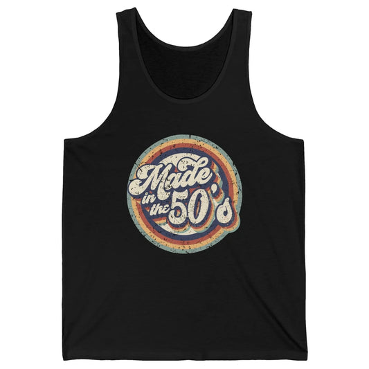 Retro Vintage Made In The 50's 1950s Born Birthday Day Gift Unisex Jersey Tank