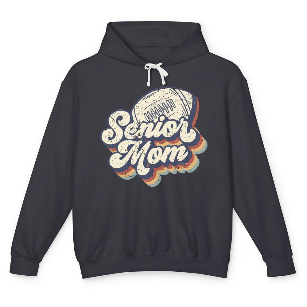 Retro Senior Mom Football Class Of 2022 Graduate Mom Gift Unisex Lightweight Hoodie