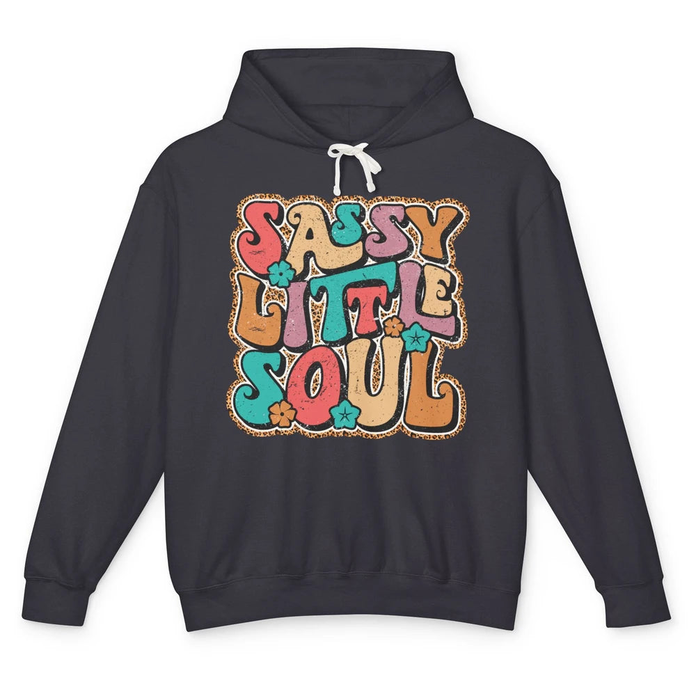 Retro Boho Groovy Sassy Little Soul Western Hippie Cowgirl Unisex Lightweight Hoodie