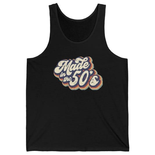 Retro Vintage Made In The 50's 1950s Born Birthday Day Gift Unisex Jersey Tank