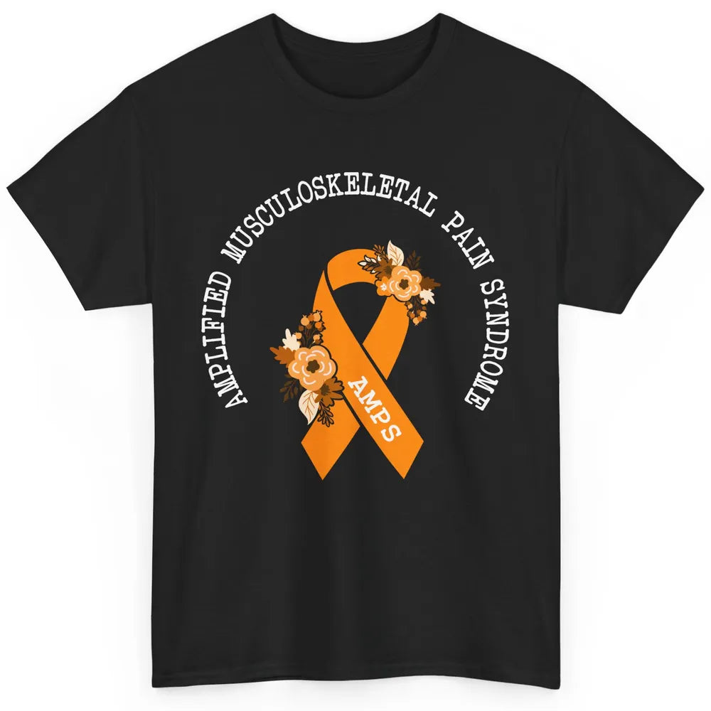 Amplified Musculoskeletal Pain Syndrome AMPS Orange Ribbon Classic Unisex T-Shirt