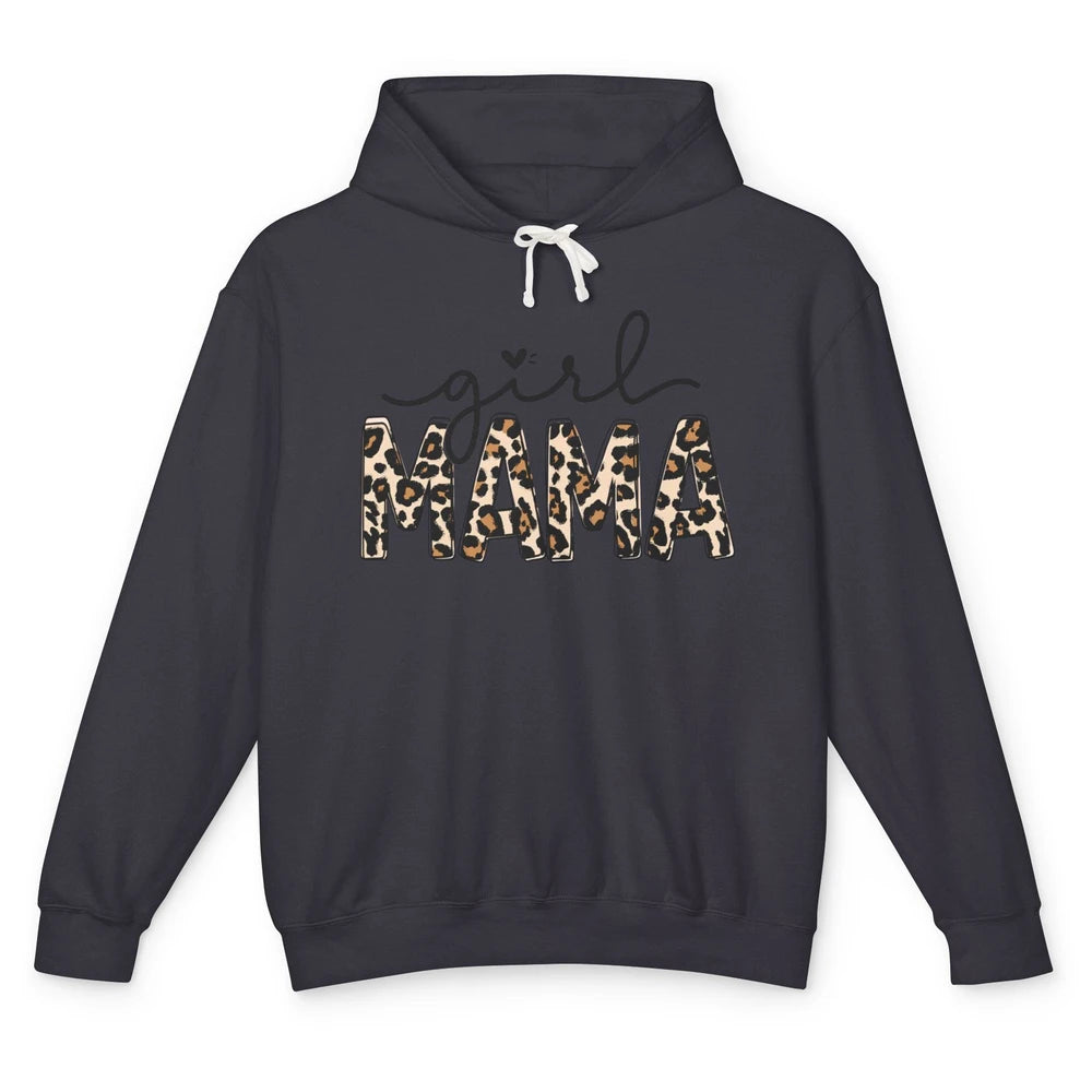 Girl Mama Leopard Mom Of Girls Western Mama Mother Gift Unisex Lightweight Hoodie