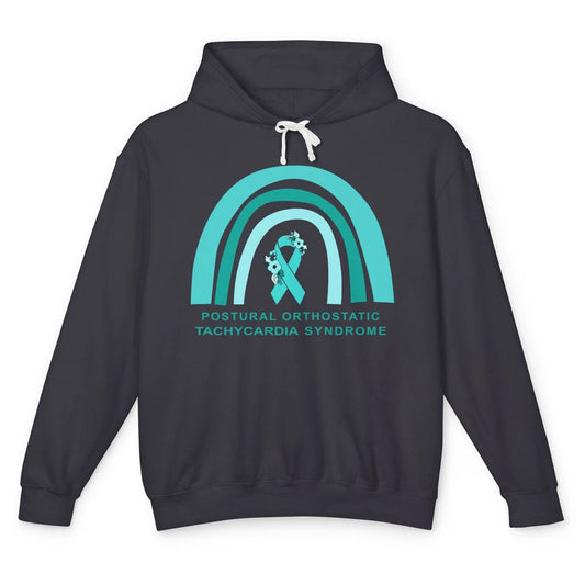 POTS Postural Orthostatic Tachycardia Syndrome Turquoise Unisex Lightweight Hoodie