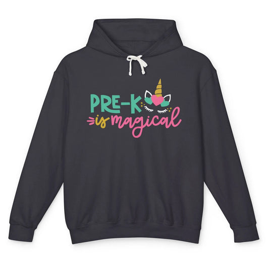 Unicorn Pre-K is Magical Preschool Squad Teacher Student Unisex Lightweight Hoodie