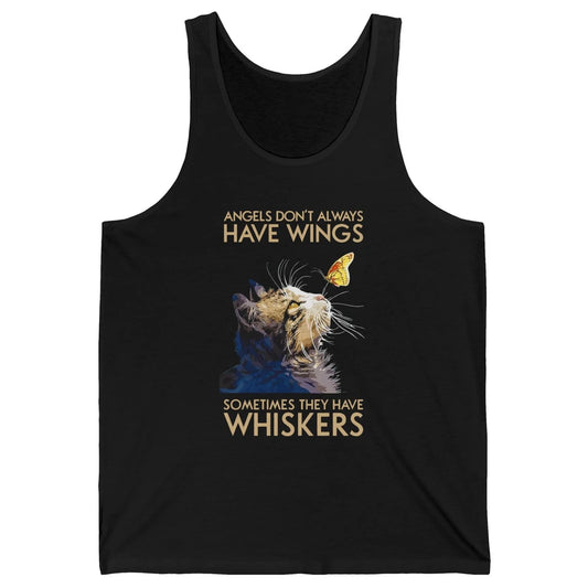 Angels Don't Always Have Wings Sometimes They Have Whiskers Unisex Jersey Tank