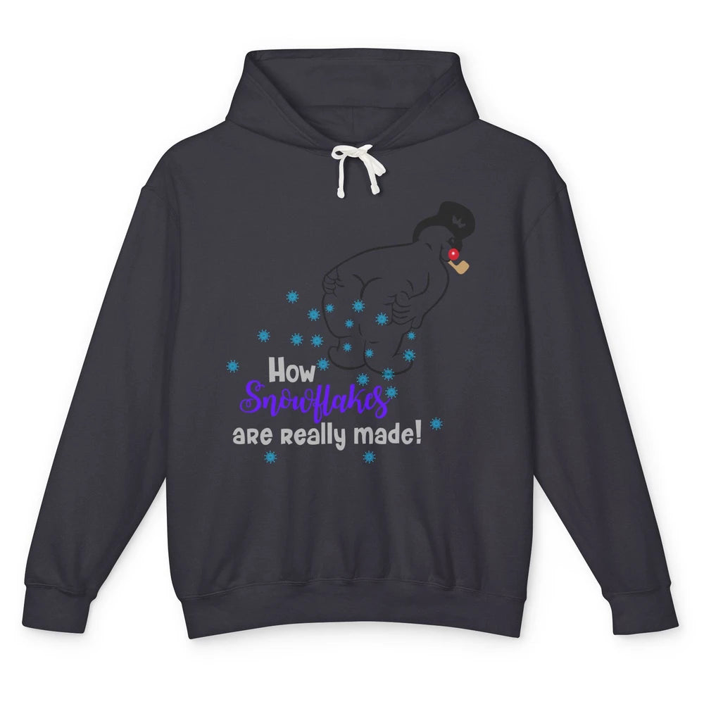 Funny How Snowflakes Are Really Made Christmas Costume Gift Unisex Lightweight Hoodie