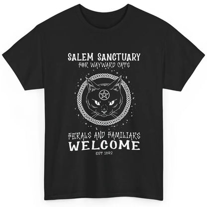 Witch Cat Salem Sanctuary Witch City Halloween Night Costume Classic Unisex T-Shirt