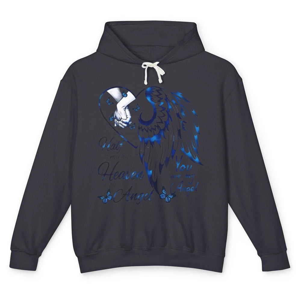 Half Of My Heart Is In Heaven With My Angel In Loving Memory Unisex Lightweight Hoodie