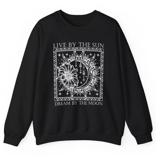 Aesthetic Mystical Sun Moon Gothic Boho Bohemian Astrology Unisex Crewneck Sweatshirt