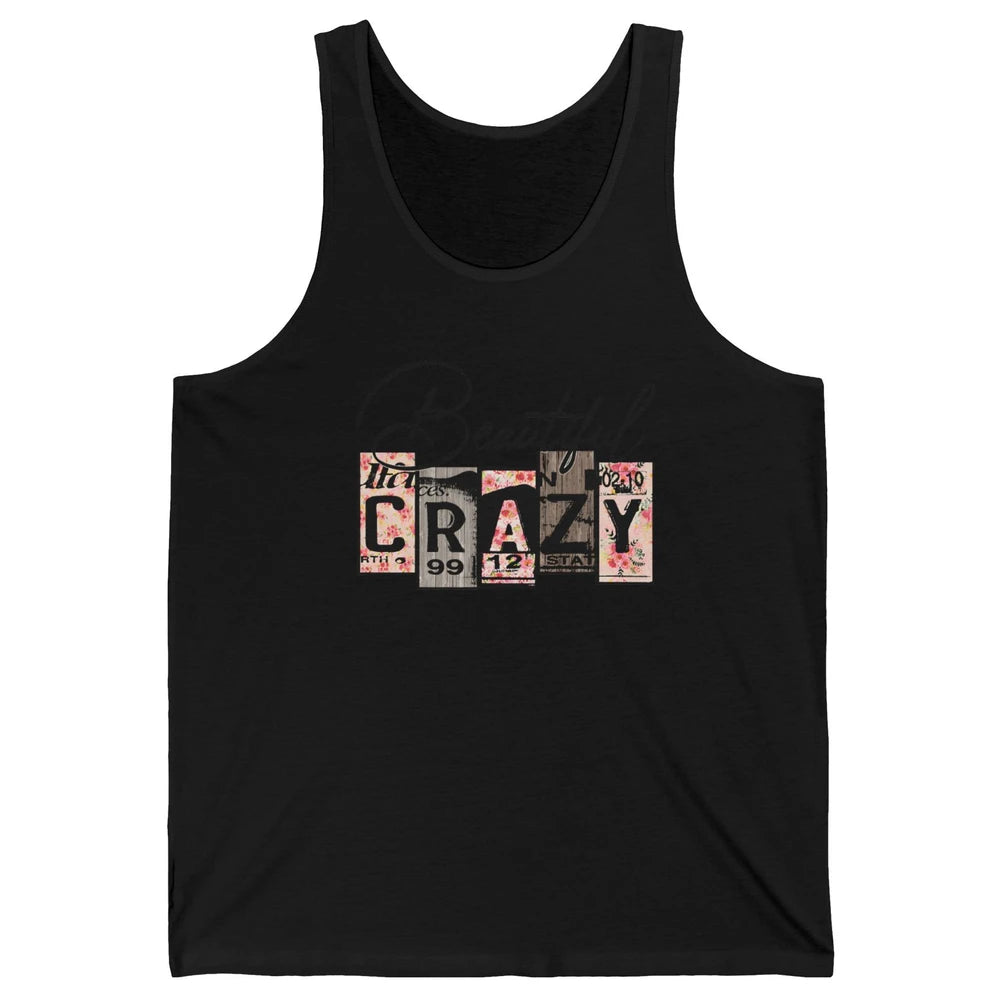 Beautiful Crazy Floral Western Country Girl Mother Gift Unisex Jersey Tank