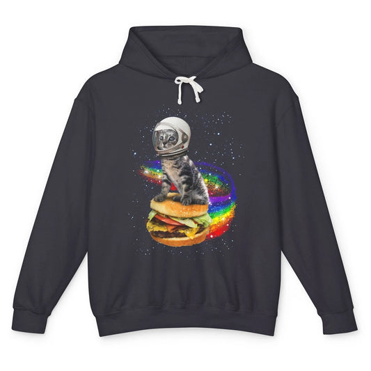 Funny Catronaut Cat Astronaut In Space Hamburger Astrocat Unisex Lightweight Hoodie