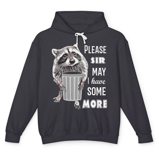 Funny Have Some More Raccoon Trashed Opossum Sarcasm Possum Unisex Lightweight Hoodie