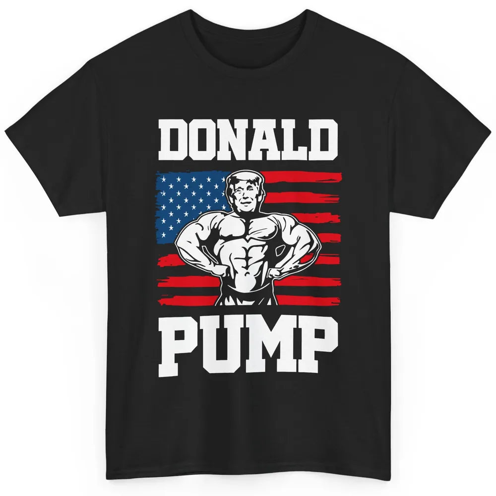 Donald Pump Gym Rat Make America Strong Again Trump 2024 Classic Unisex T-Shirt