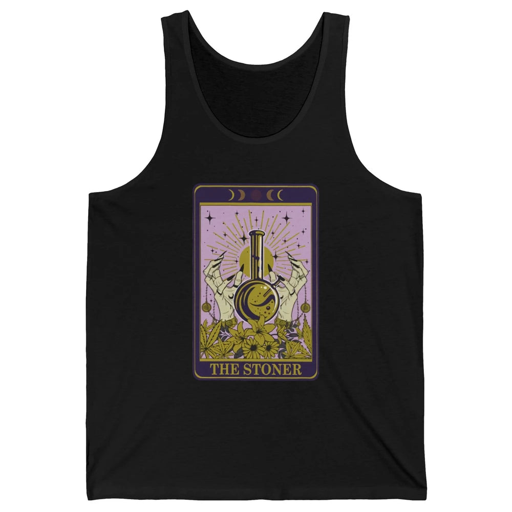 Vintage Witch The Stoner Tarot Card Weed Cannabis Marijuana Unisex Jersey Tank