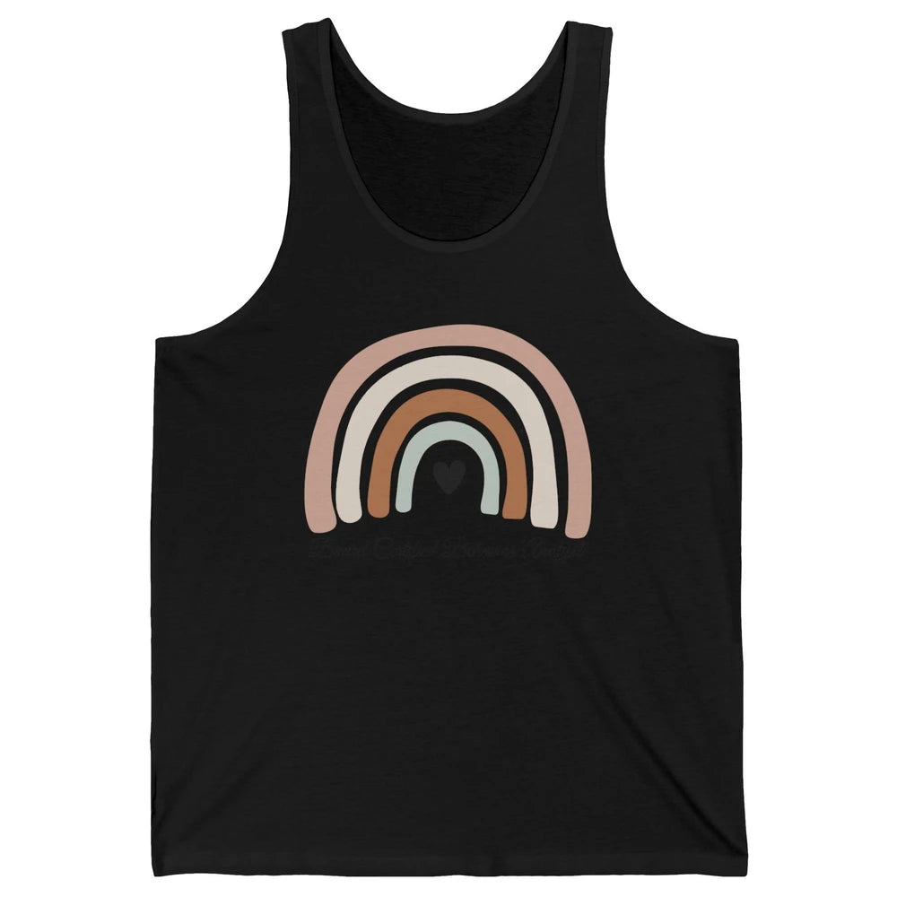 Board Certified Behavior Analyst BCBA Rainbow ABA Therapist Unisex Jersey Tank