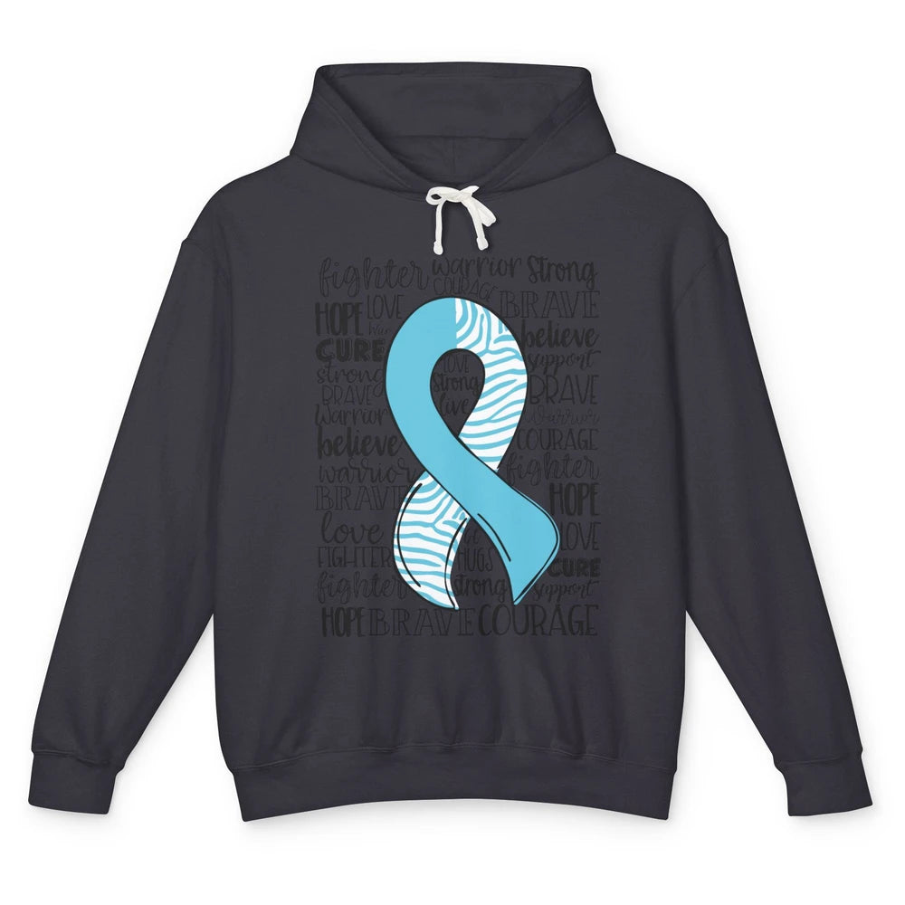 Median Arcuate Ligament Syndrome MALS Blue Ribbon Hope Love Unisex Lightweight Hoodie