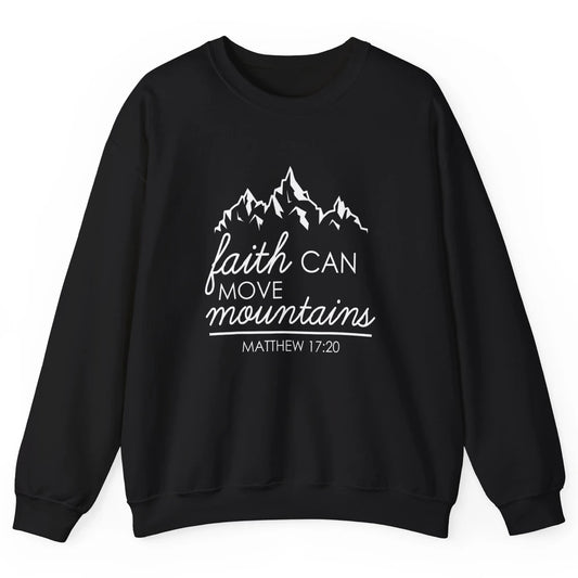 Bible Verse Jesus Christian Religion Mountains God Faith Unisex Crewneck Sweatshirt