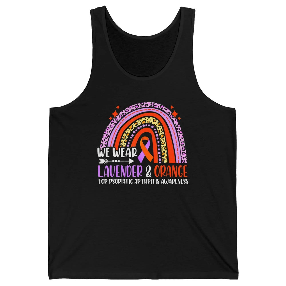 Wear Lavender Orange Rainbow Psoriatic Arthritis Month PsA Unisex Jersey Tank