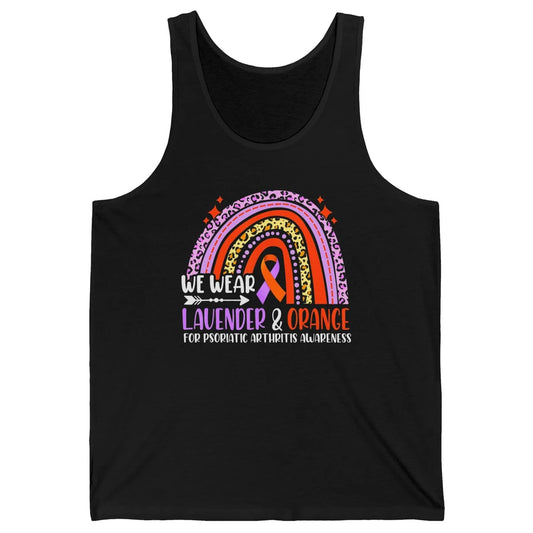 Wear Lavender Orange Rainbow Psoriatic Arthritis Month PsA Unisex Jersey Tank