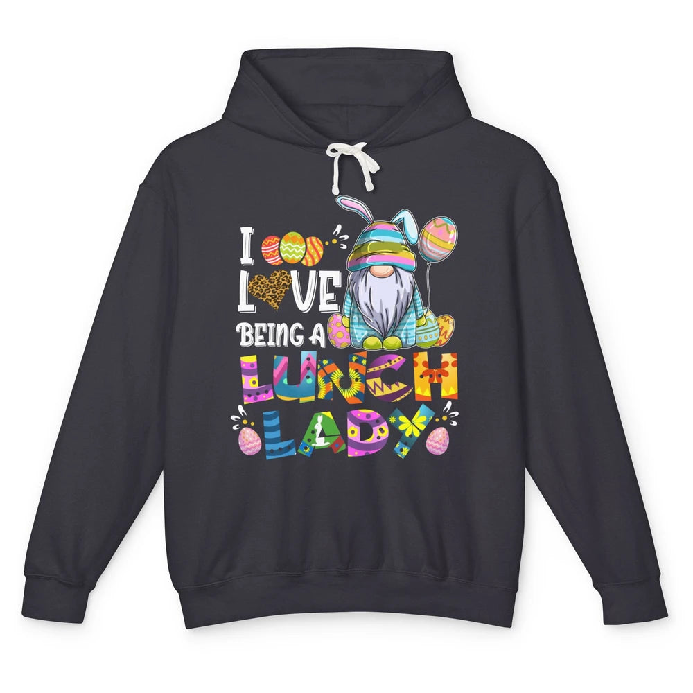 Gnome Easter Day Lunch Lady Squad Cafeteria School Squad Egg Unisex Lightweight Hoodie