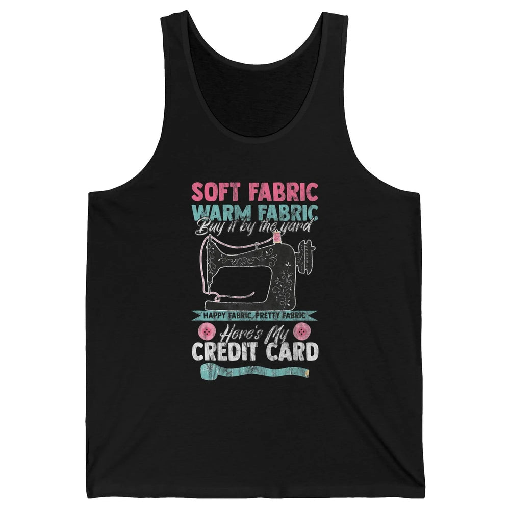 Soft Fabric By The Yard Sewing Machine Quilting Crafting Unisex Jersey Tank